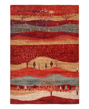 Afghan Luri Luri Blue - 4' 2'' x 6'