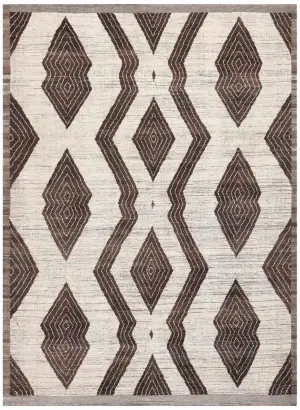 Afghan Maroc Tribal Beige/Brown - 9' 2'' x 12' 6''