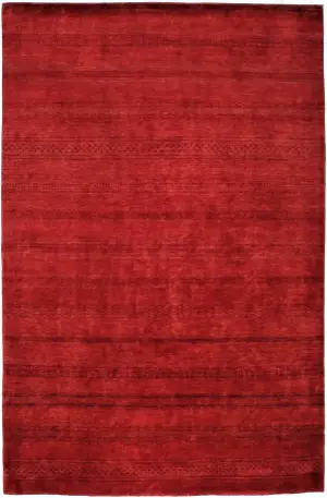 Pakistani-One of a Kind Gabbeh Rust - 6' x 9' 2''