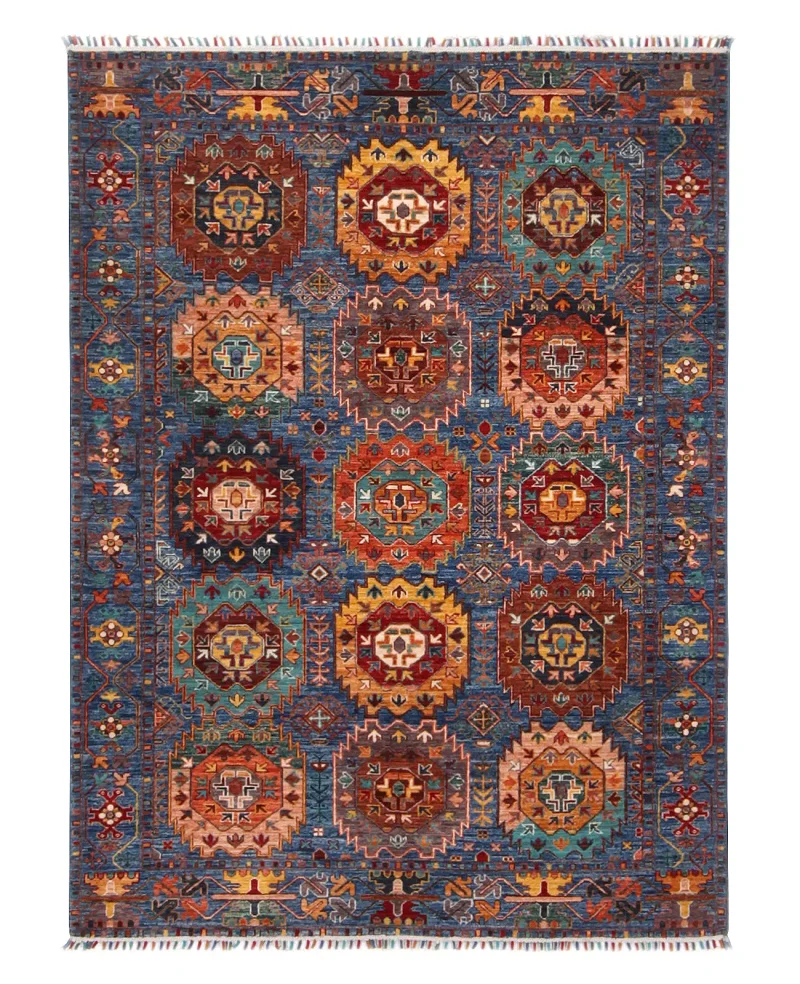 Cyrus Artisan Afghani Khorjin Caucasian Rug