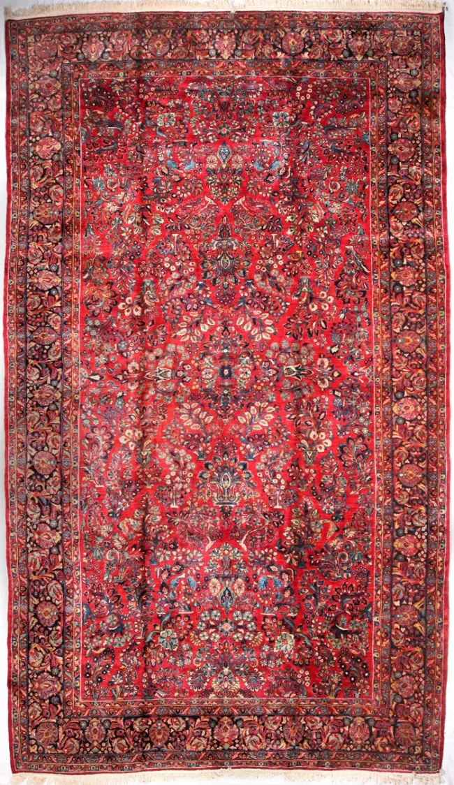 Cyrus Artisan Semi Antique Persian Sarouk Rug