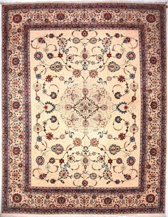 Cyrus Artisan Semi Antique Persian Kashan Rug