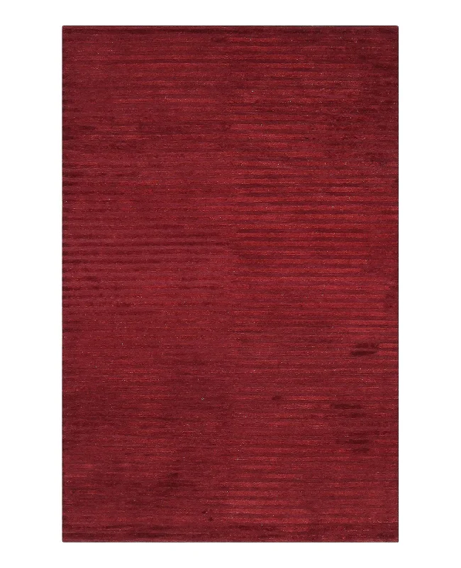 Cyrus Artisan Modern Stripe Burgundy Rug