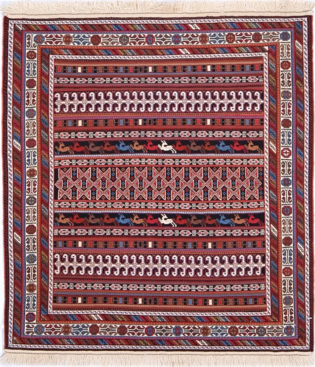 Cyrus Artisan Persian Ghashghai Soumak Rug