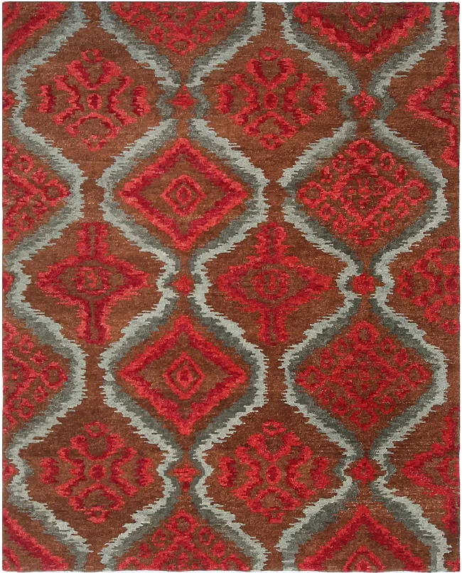 Nourison TAHOE MTA06 Rugs-Brown Red