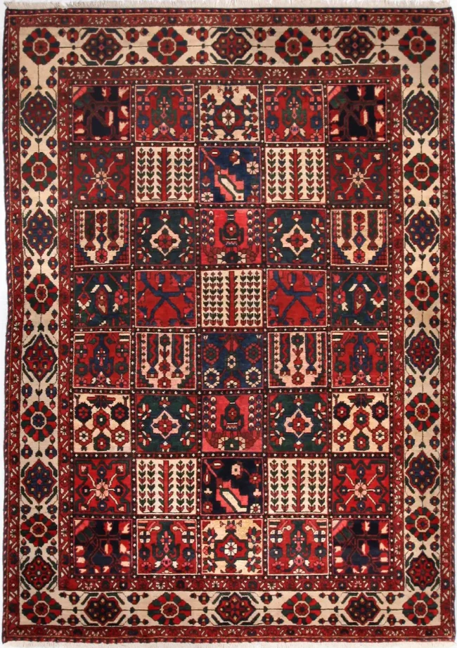 Cyrus Artisan Semi Antique Persian Bakhtiari Rug