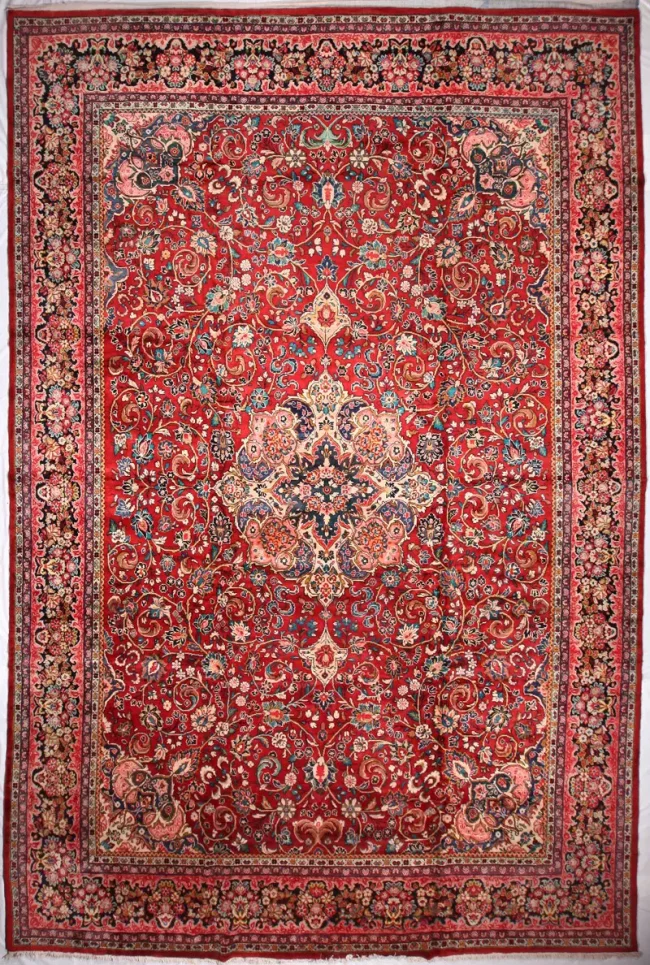 Cyrus Artisan Semi Antique Persian Mahal Rug