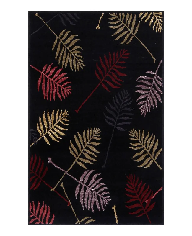Tufenkian Shakti Fern Black Velvet Rug