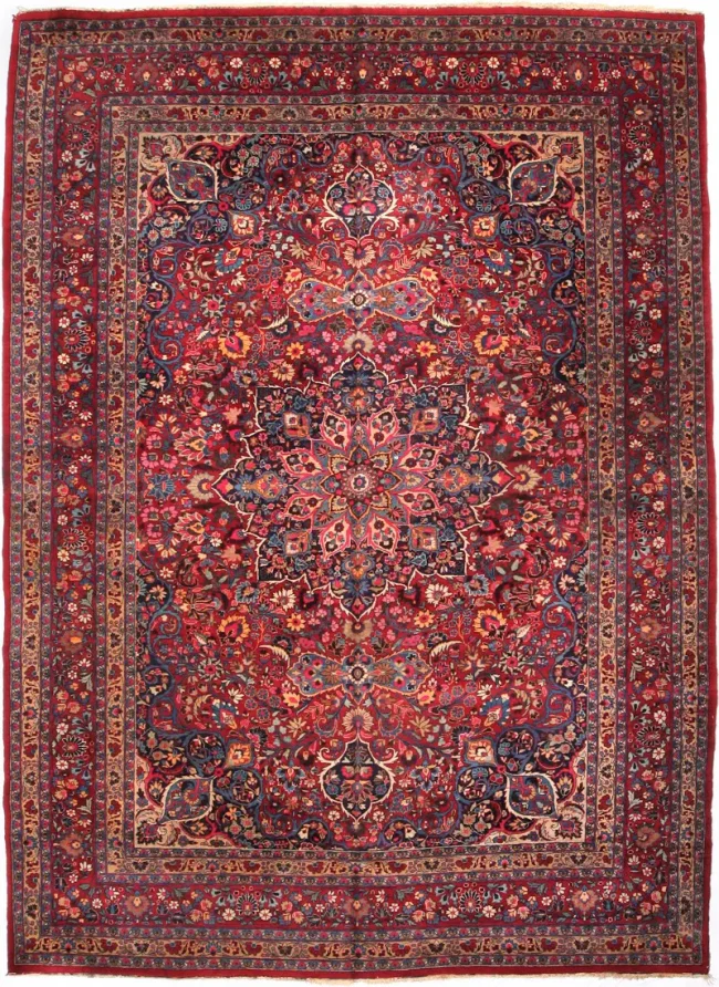 Cyrus Artisan Semi Antique Persian Mashad Rug