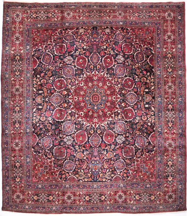 Cyrus Artisan Semi Antique Persian Mashad Rug