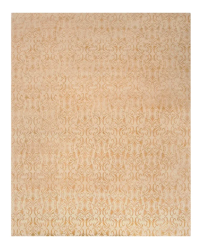 Lapchi Nepali Wool and Silk Alpujarra Sheepskin Rug