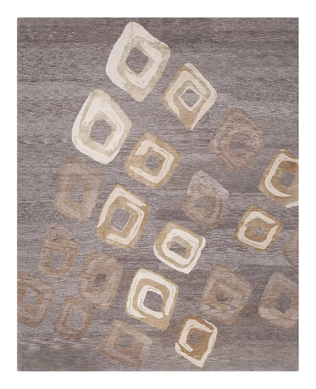 Lapchi Nepali Wool and Silk Oboshi Larch Rug