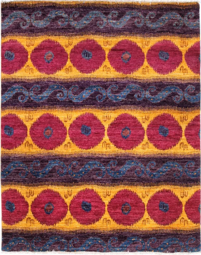 Cyrus Artisan Pakistani Ikat Rug