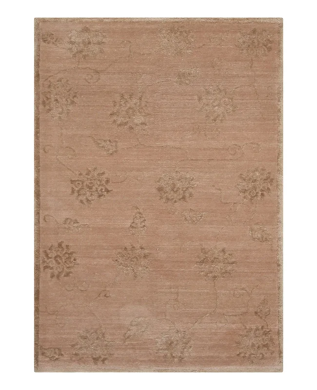 Tufenkian Shakti Lotus Cafe Au Lait Rug