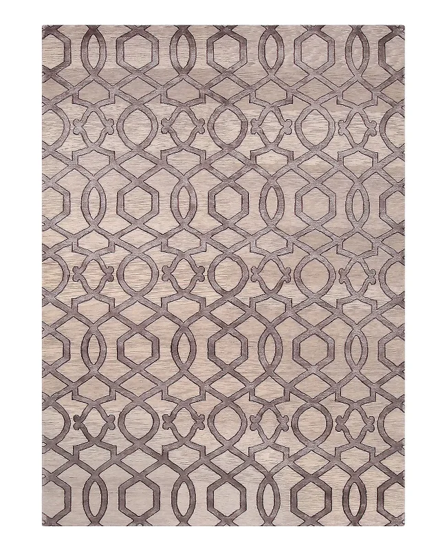 Cyrus Artisan Wrought Bars Beige/Brown Rug
