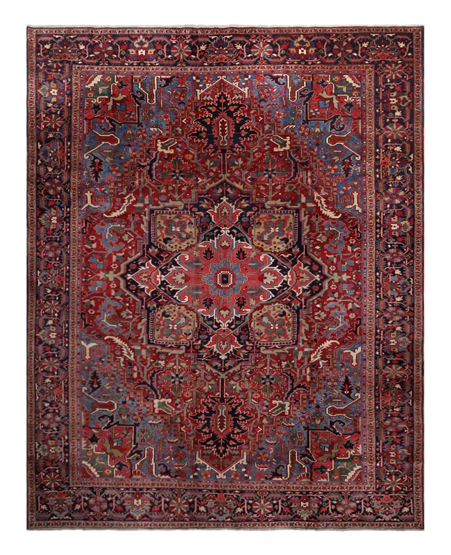 Cyrus Artisan Antique Persian Heriz Rug