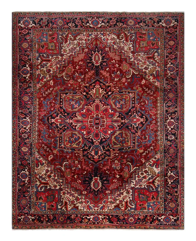 Cyrus Artisan Antique Persian Heriz Rug