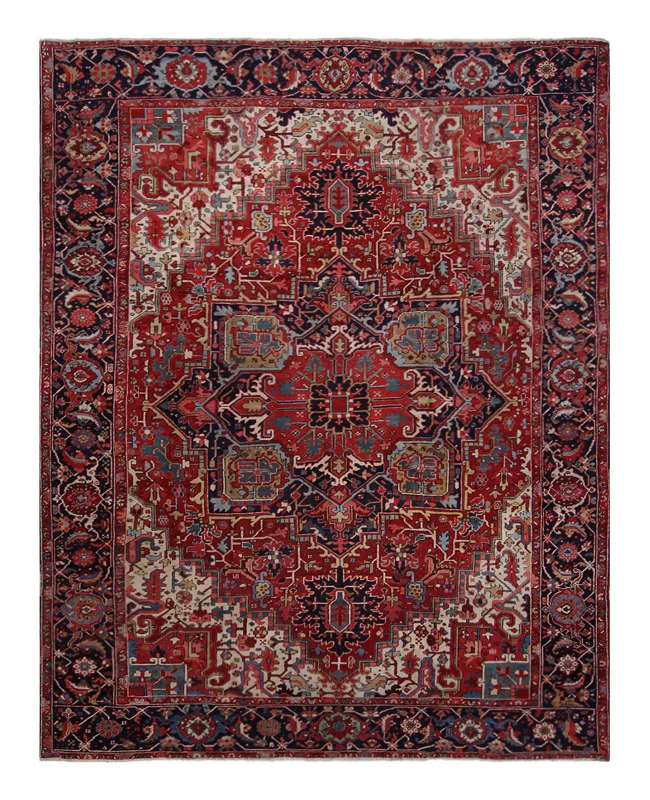 Cyrus Artisan Antique Persian Heriz Rug