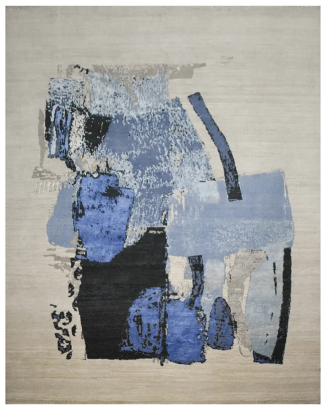 Cyrus Artisan Canvas Art W/Silk J702 Rugs
