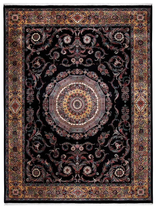 Cyrus Artisan Indian Savonnerie  Rug