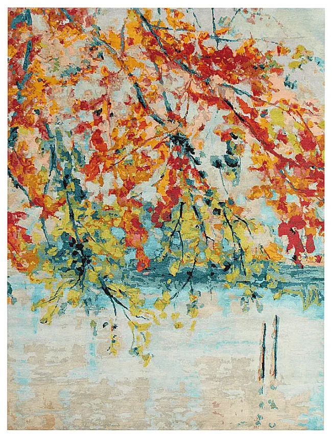 Wool & Silk Contemporary Autumn Rugs