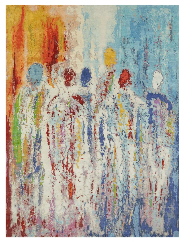 Wool & Silk Contemporary Beautiful People Rugs