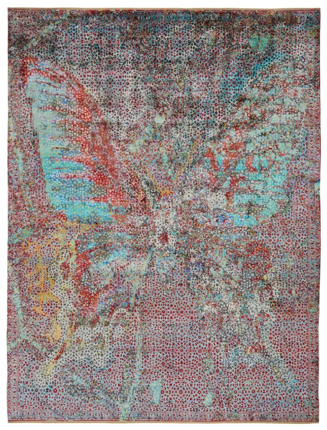 Wool & Silk Silk Road Butterfly Rugs