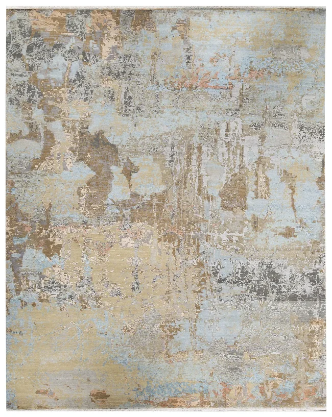 Cyrus Artisan Canvas Art W/Silk C2368 Rugs