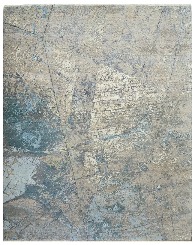 Cyrus Artisan Canvas Art W/Silk C7406 Rugs