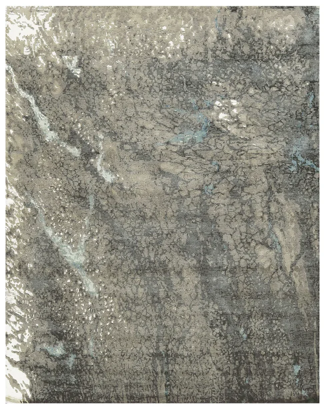 Cyrus Artisan Canvas Art W/Silk CR802 Rugs