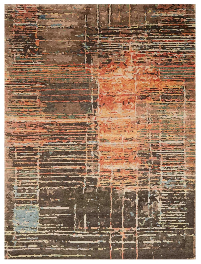 Wool & Silk Contemporary Crossroads Rugs