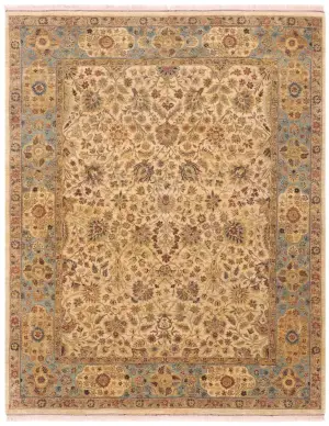 Aalia Mahal Beige/Blue - 8' 2'' x 10' 3''