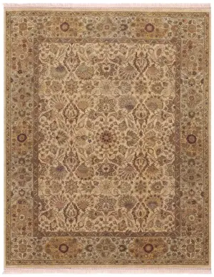 Aalia Mahal Ivory/Light Blue - 8' x 10'