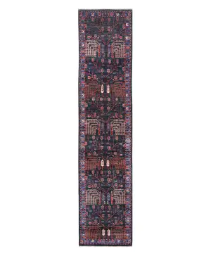Afghan Aryana Bijar Navy - 2' 9'' x 11' 10''