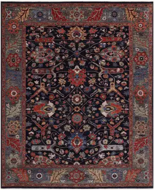 Afghan Aryana Bijar Navy - 8' 10'' x 11' 10''