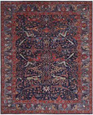 Afghan Aryana Bijar Navy - 8' 11'' x 11' 7''