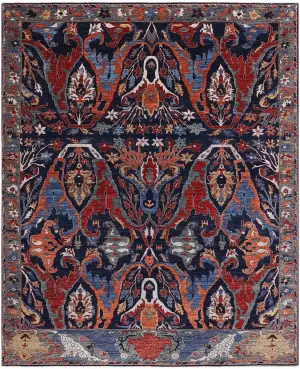 Afghan Aryana Bijar Navy - 9' x 11' 10''