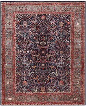 Afghan Aryana Bijar Navy - 9' 5'' x 12' 4''