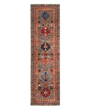 Afghan Aryana Caucasian Grey - 2' 10'' x 9' 8''