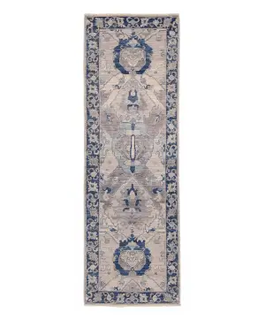 Afghan Aryana Caucasian Grey - 2' 8'' x 8' 1''