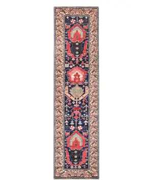 Afghan Aryana Caucasian Navy - 3' x 11' 9''