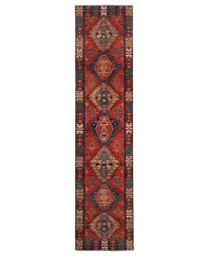 Afghan Aryana Caucasian Navy - 3' 3'' x 13' 8''