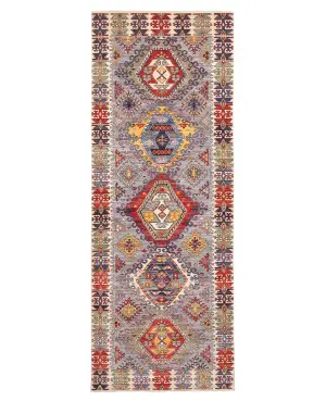 Afghan Aryana Caucasian Multi - 4' 1'' x 11' 1''
