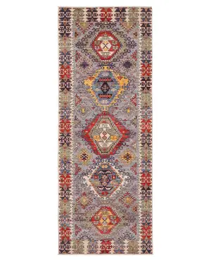 Afghan Aryana Caucasian Multi - 4' 2'' x 11' 1''
