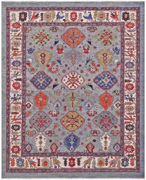 Afghan Aryana Caucasian Grey - 8' 7'' x 10' 1''
