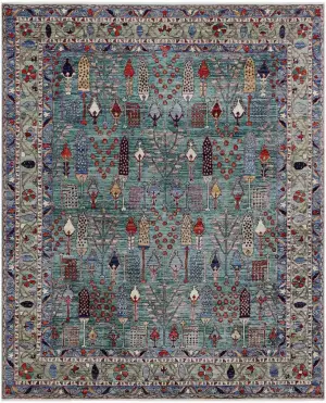 Afghan Aryana Ghashghai Teal - 8' 5'' x 10'