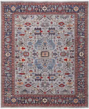 Afghan Aryana Heriz Blue - 9' 1'' x 11' 6''