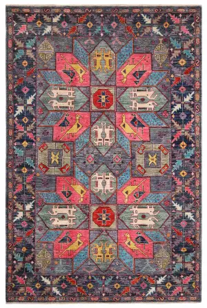 Afghan Aryana Kazak Grey - 6' 1'' x 9' 2''