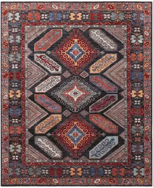 Afghan Aryana Kazak Navy - 9' 1'' x 12'