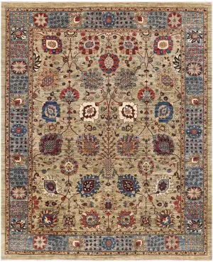 Afghan Aryana Tabriz Gold - 9' x 11' 10''